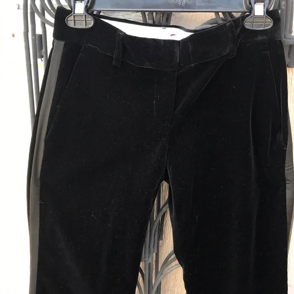COPY - Theory velvet tuxedo pants w/satin side stripes - Picture 2 of 11